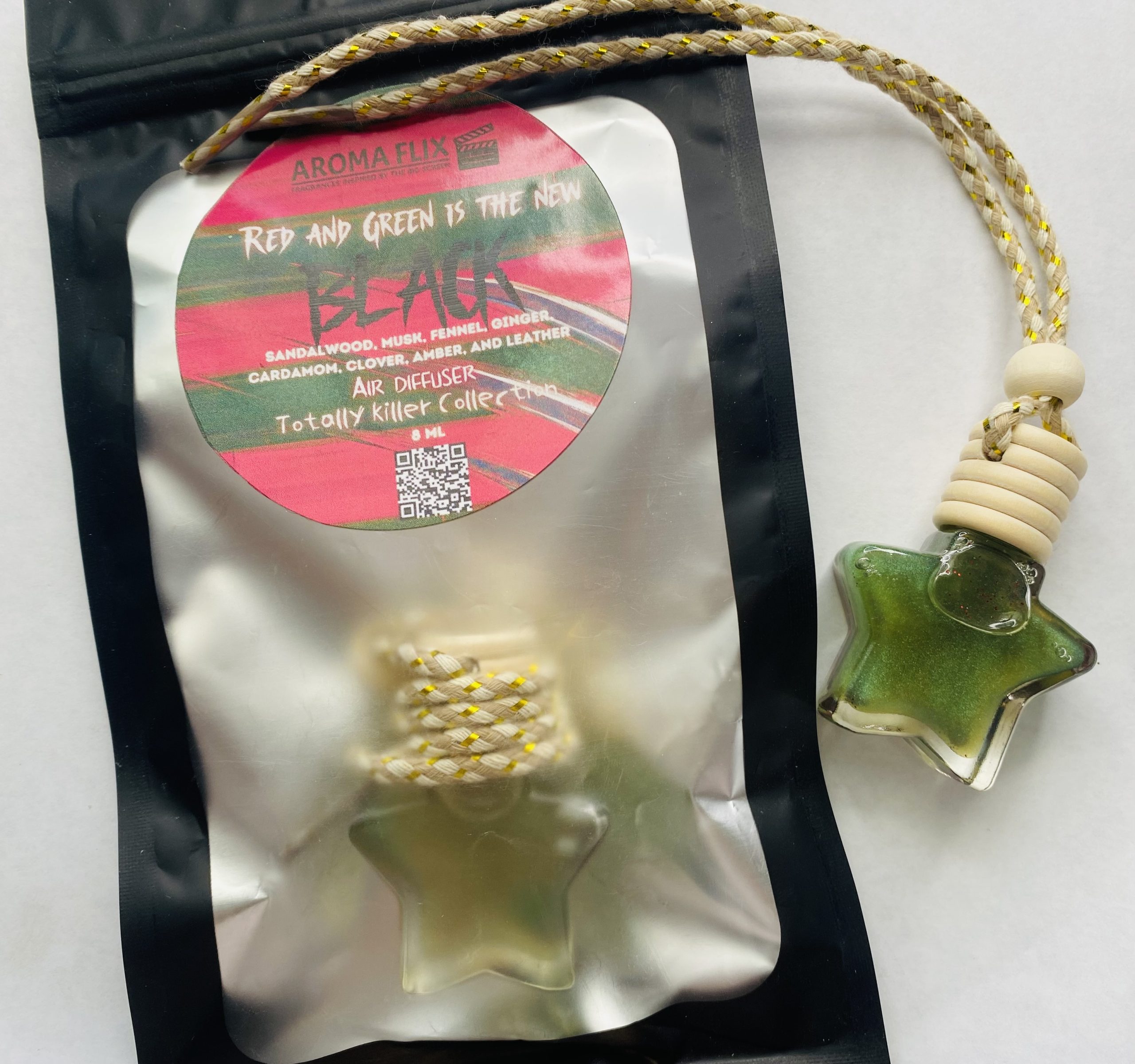 "Red and Green is the New Black" Walk of Fame Car Diffuser