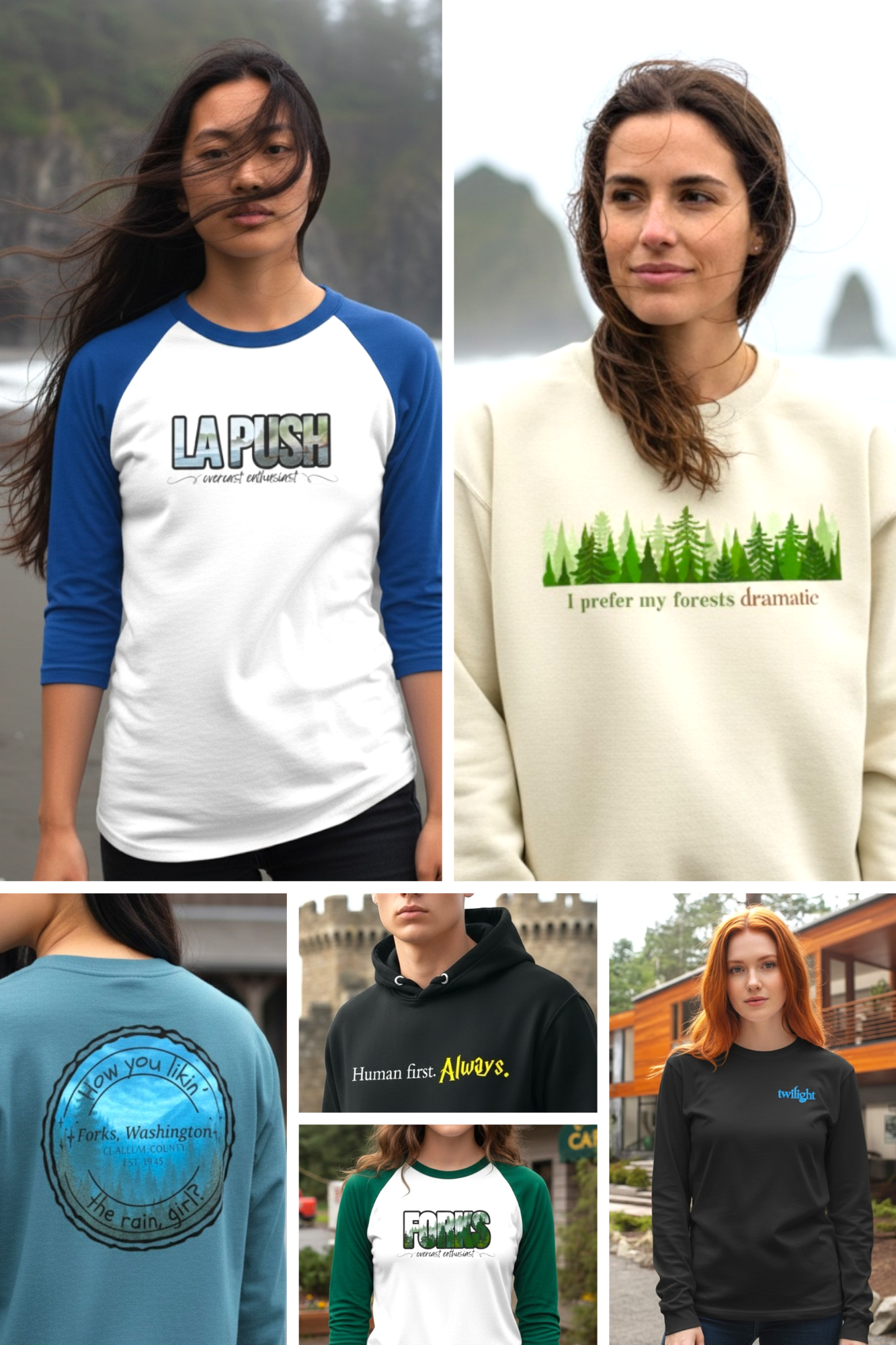 webpage photo collage shirts